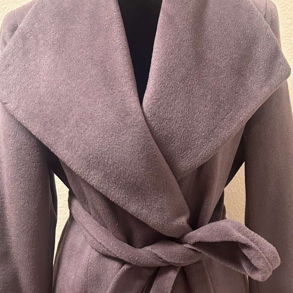 Womens Classic Coat Lapel Collar Open Front Belted Jacket Size: S/M - Picture 3 of 9